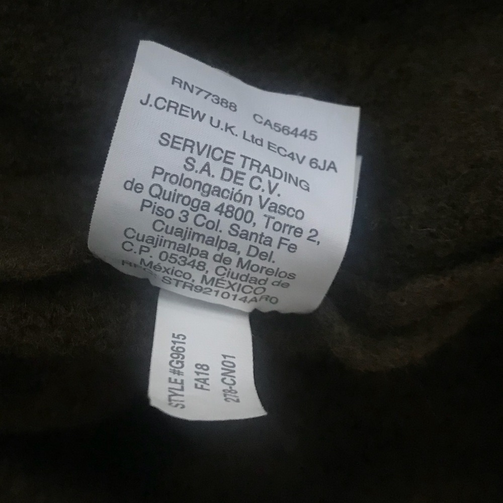 Sold Olive Green Camden Sweater Wool Coat XXS - Picture 6 of 8